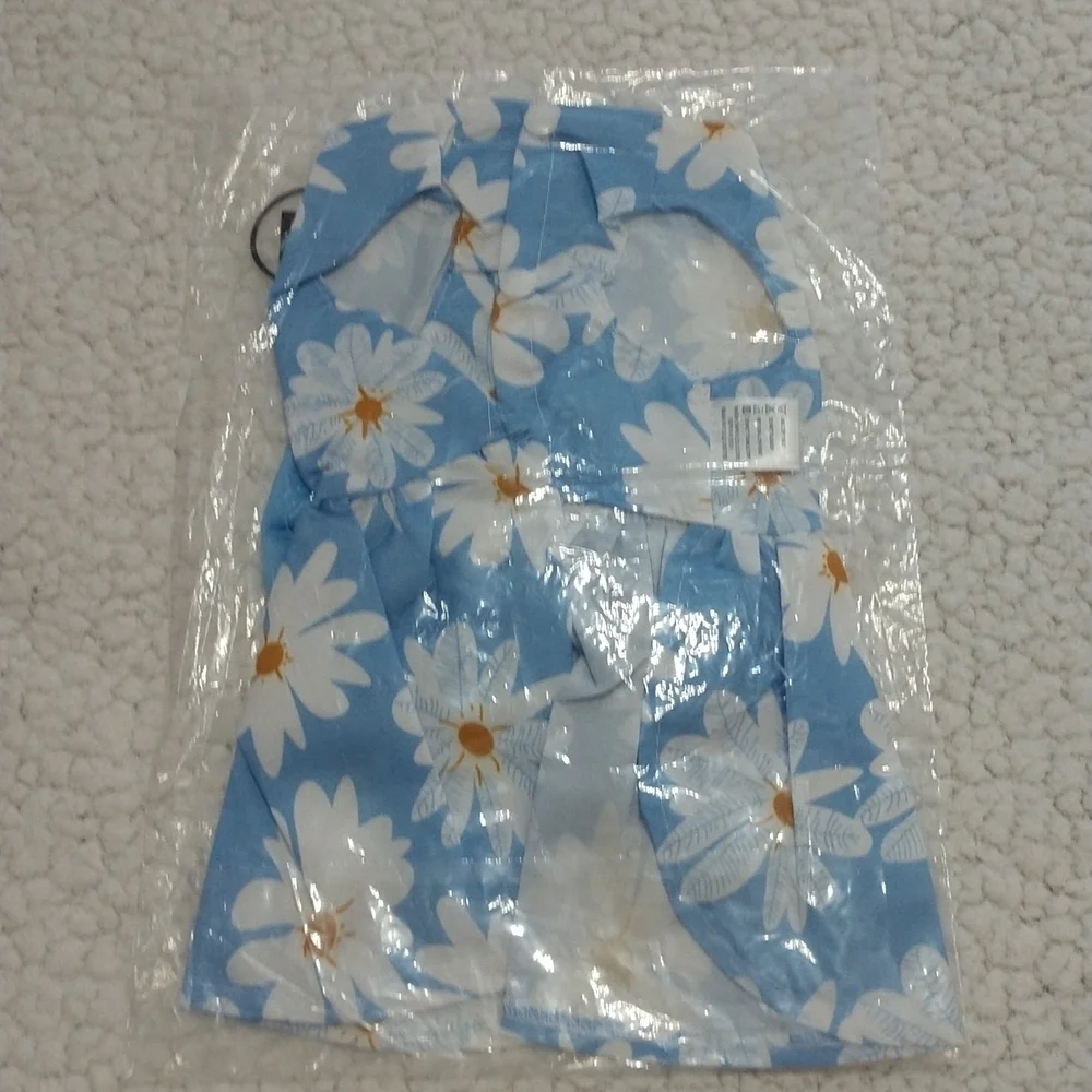 New in Package Small Dog Floral Summer Dress With Bow Size M